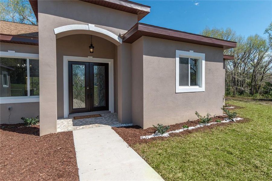 Beautiful front doors!