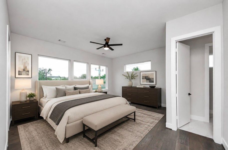 Primary Bedroom Staging