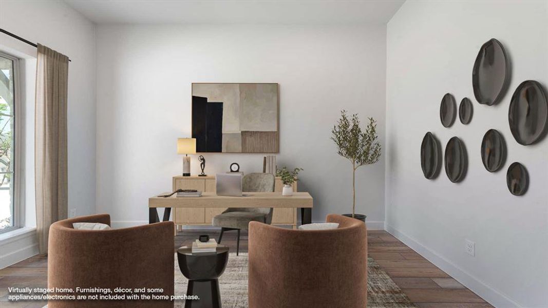 Furnished interior view inside a new home in Talon Hills 60'/70', Fort Worth (Image 8).