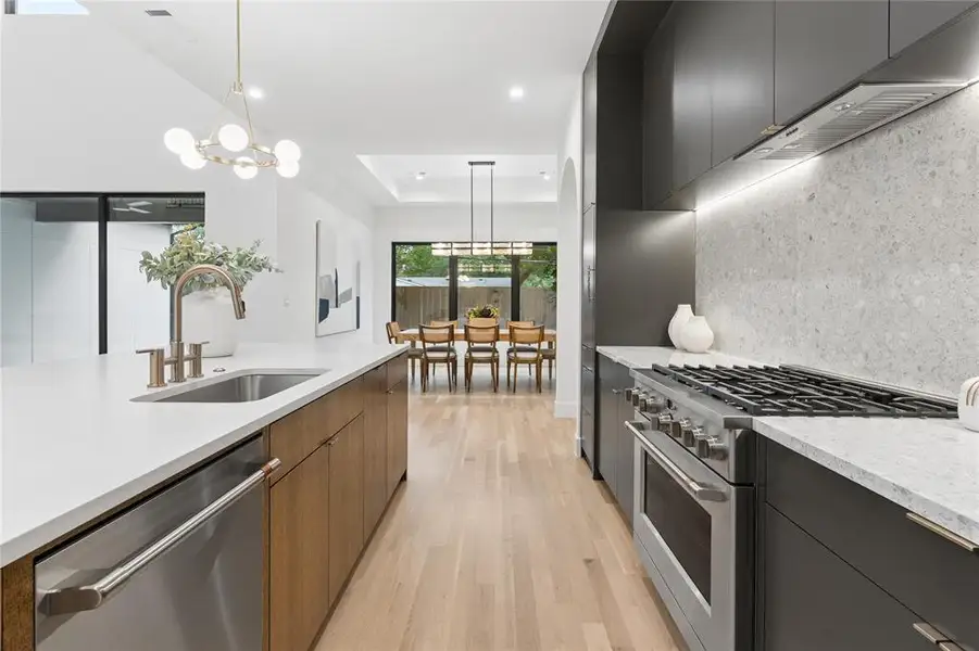 Furnished interior view inside a new home in , Dallas (Image 12).