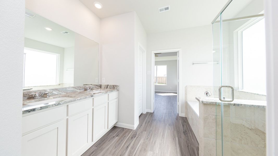 Representative furnished interior of a home built from the The Landry by Legend Homes in Cinco Lakes, San Antonio (Image 10).