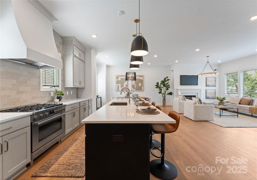 Furnished interior view inside a new home in , Charlotte (Image 33).