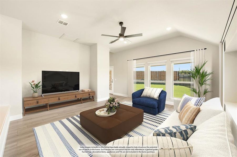 Furnished interior view inside a new home in Ridge Ranch Classic 50, Mesquite (Image 6). Furnished interior view inside a new home in Ridge Ranch Classic 50, Mesquite (Image 6).