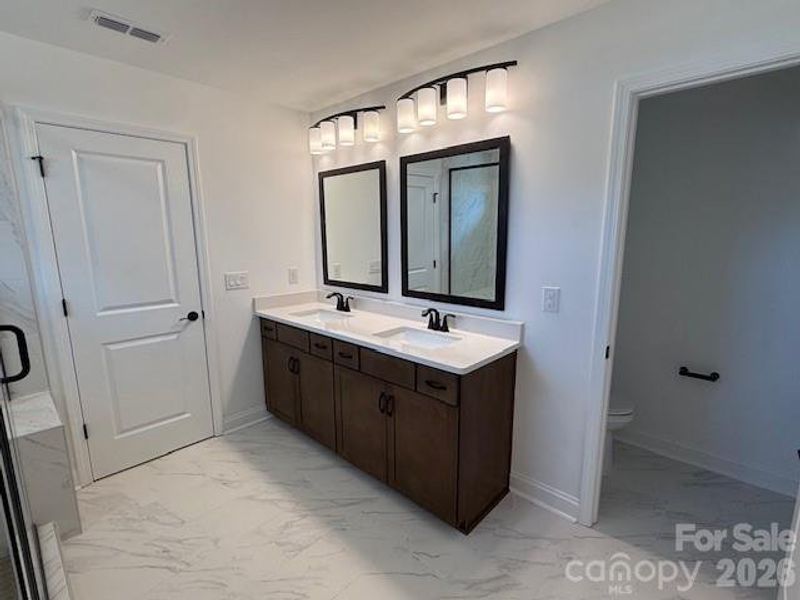Owner's Bath with Dual Vanity