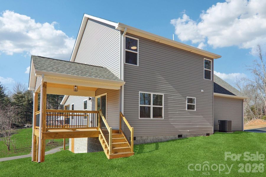 Exterior details and patio area of a home in , Candler (Image 23). Exterior details and patio area of a home in , Candler (Image 23).
