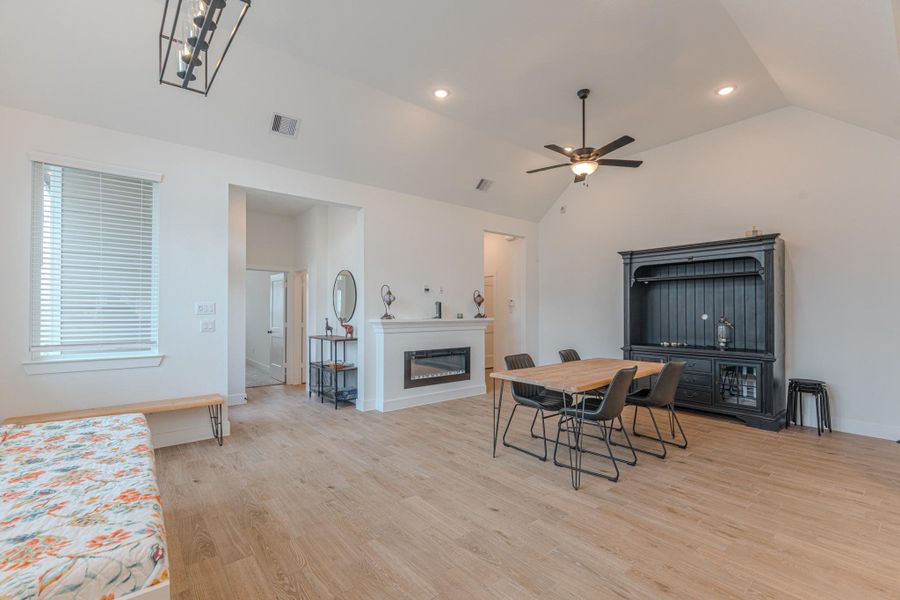 Furnished interior view inside a new home in The Woodlands Hills, Willis (Image 19).