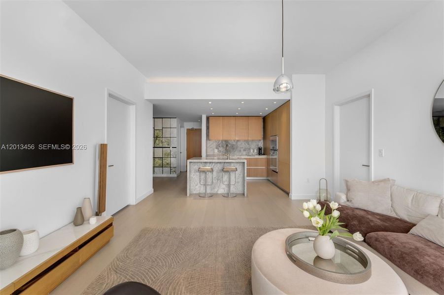Furnished interior view inside a new home in , Miami Beach (Image 14).
