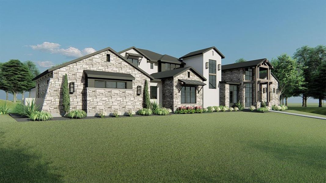 Front exterior of a new home in , Keller, TX, highlighting curb appeal (Image 3).