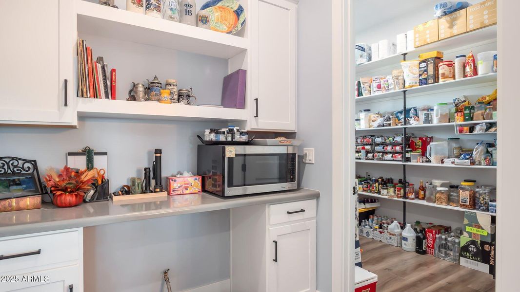 Large walk in pantry Large walk in pantry
