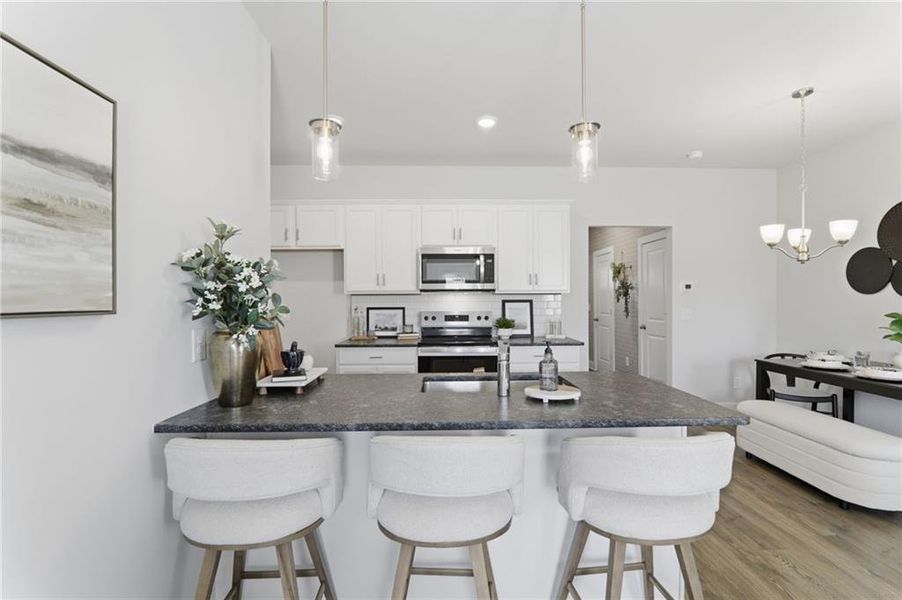 Furnished interior view inside a new home in , Cartersville (Image 10).