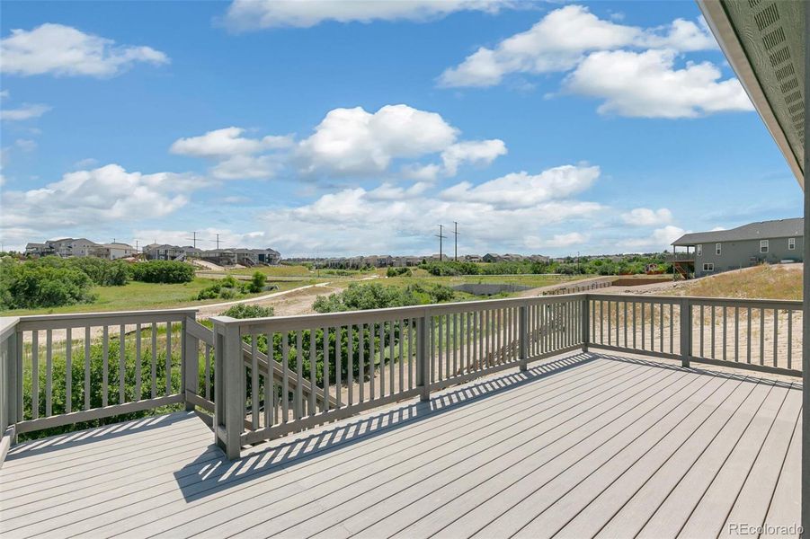 Exterior details and patio area of a home in Terrain Oak Valley, Castle Rock (Image 25).