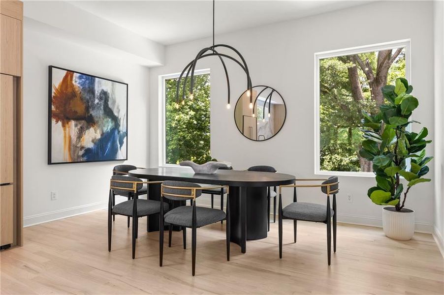 Furnished interior view inside a new home in , Atlanta (Image 15). Furnished interior view inside a new home in , Atlanta (Image 15).