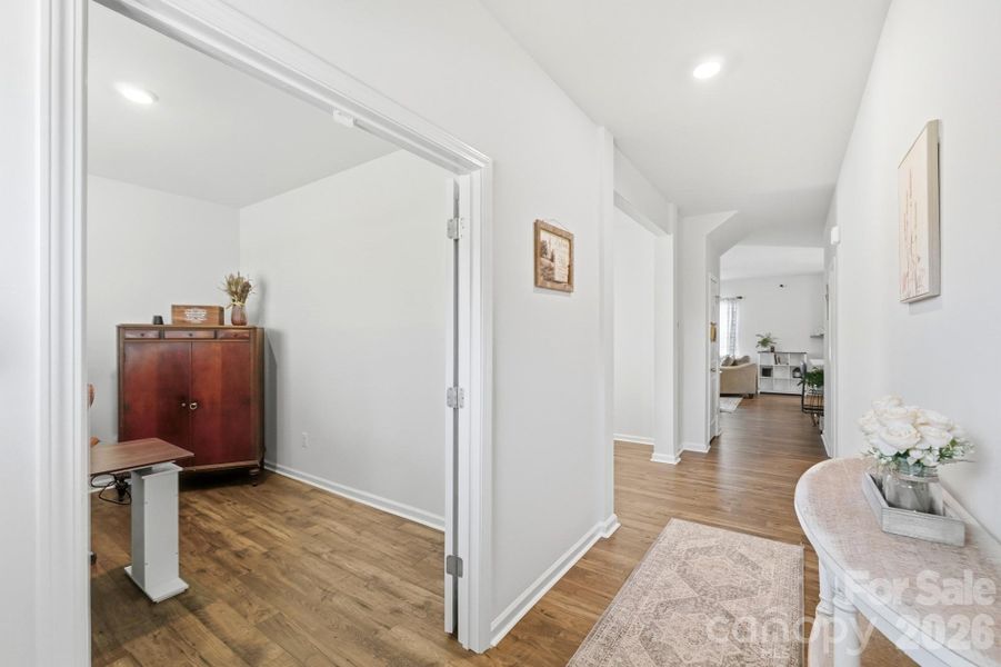 A welcoming entry with beautiful flooring leading into the heart of the home. A welcoming entry with beautiful flooring leading into the heart of the home.