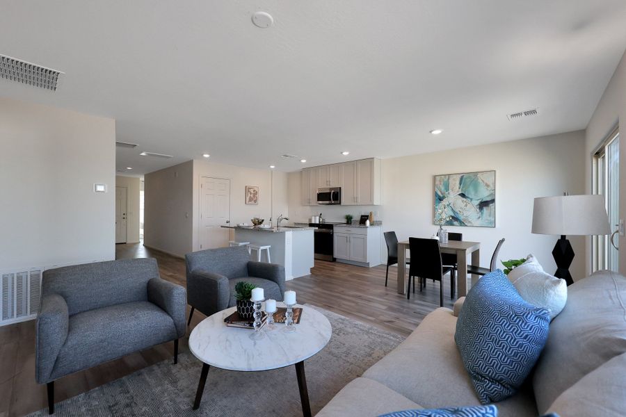 Furnished interior view inside a new home in Cross Creek Ranch, Coolidge (Image 5).