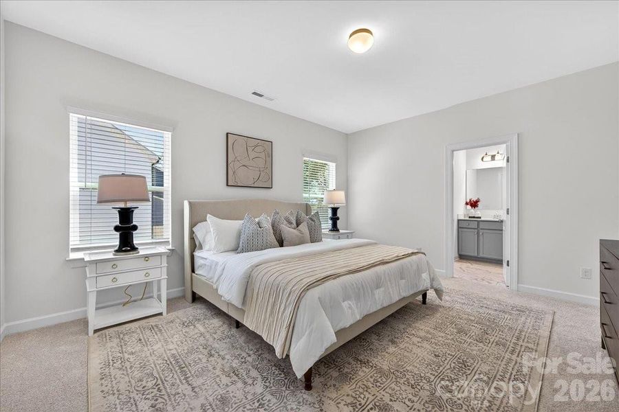 Furnished interior view inside a new home in , Charlotte (Image 8). Furnished interior view inside a new home in , Charlotte (Image 8).