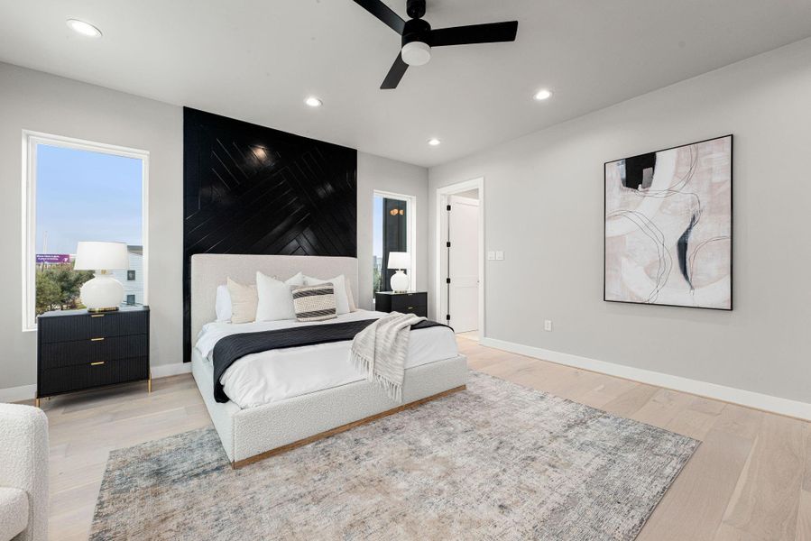 Furnished interior view inside a new home in , Houston (Image 32).