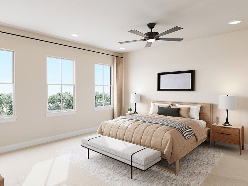 Representative furnished interior of a home built from the Duncan by Tri Pointe Homes in Old Town Village, Waxhaw (Image 8).