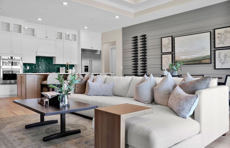 Furnished interior view inside a new home in The Landings at Saint Johns, St. Johns (Image 4).