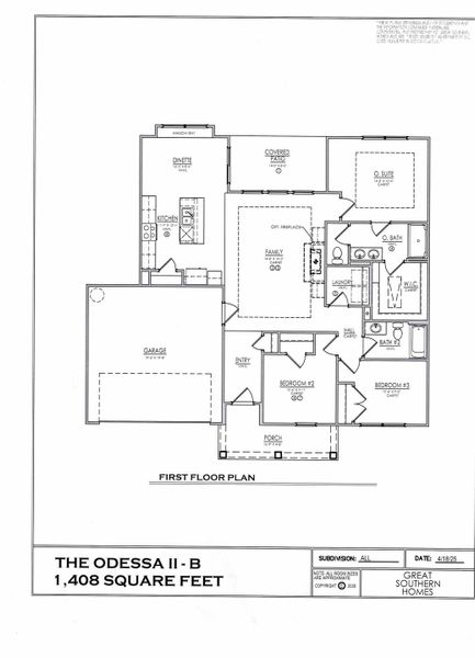 2D floor plan layout of this home in Edgefield, Loris, SC (Image 2).