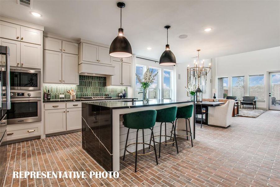 Chef inspired kitchens can be found in all of our new homes in Celina Hills! REPRESENTATIVE PHOTO OF MODEL HOME.