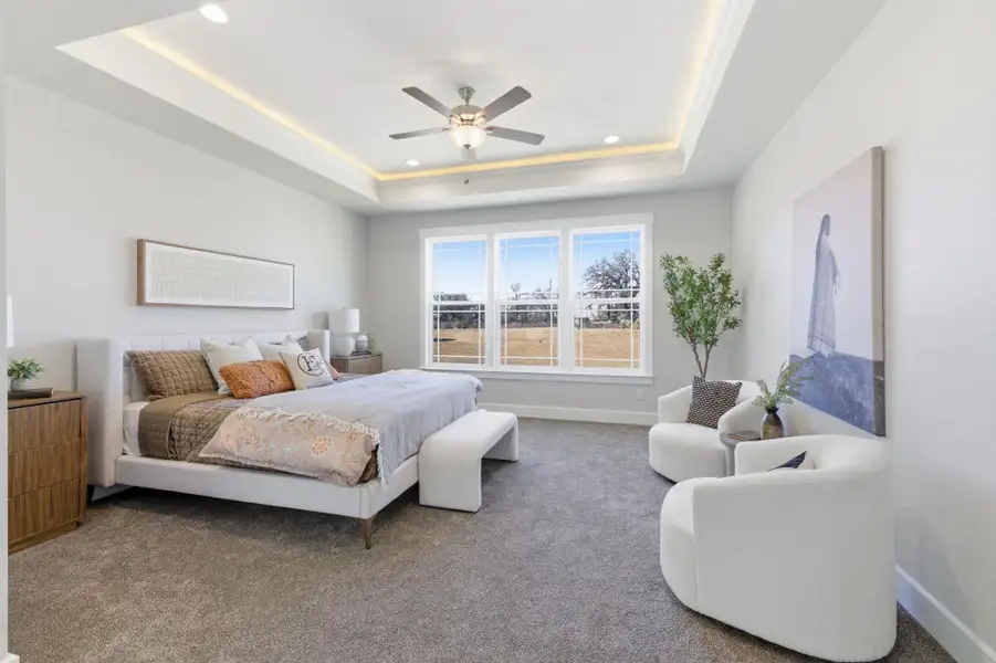 Furnished interior view inside a new home in Lonesome Dove, San Antonio (Image 32).