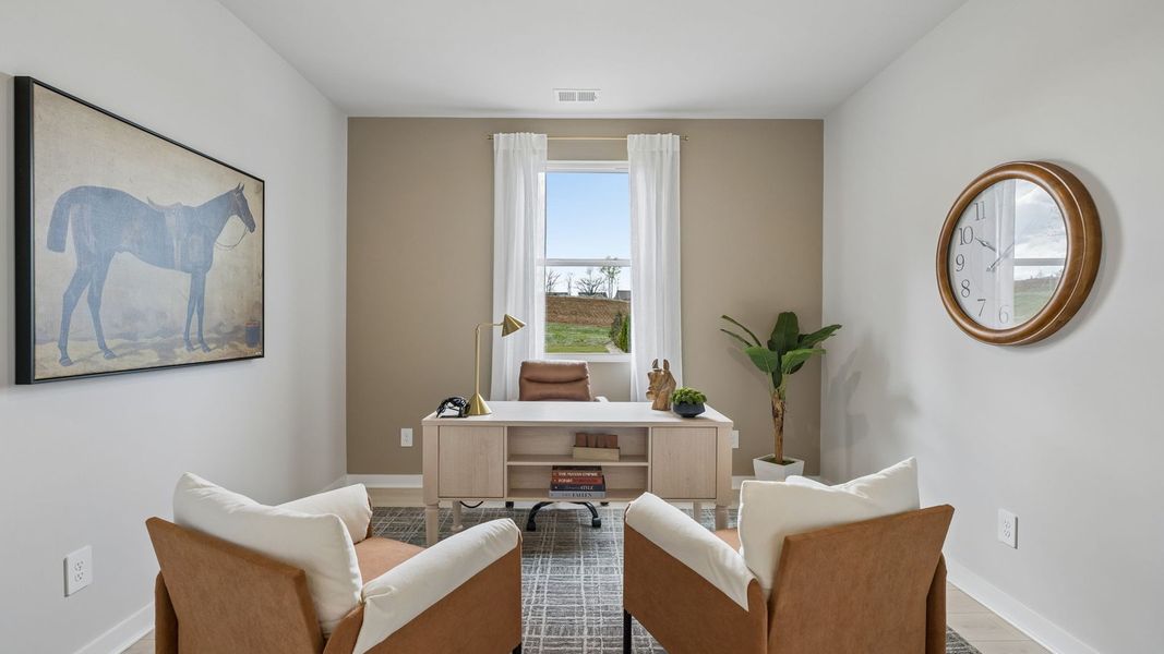 Representative furnished interior of a home built from the Cali by D.R. Horton in Reserve at Hickory Ridge, Columbia (Image 9). Representative furnished interior of a home built from the Cali by D.R. Horton in Reserve at Hickory Ridge, Columbia (Image 9).