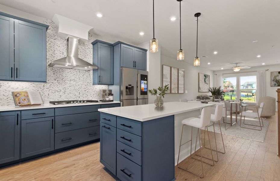 Kitchen on First Floor  in new home construction at Skyline by John Wieland Homes Nashville