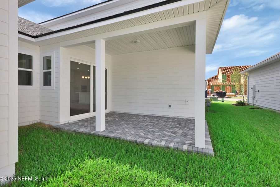 Front exterior of a new home in Seabrook Village at Seabrook, Nocatee, FL, highlighting curb appeal (Image 1). Front exterior of a new home in Seabrook Village at Seabrook, Nocatee, FL, highlighting curb appeal (Image 1).