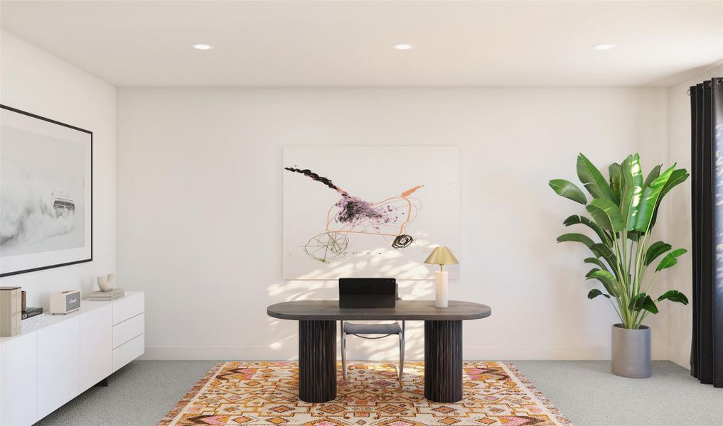 Convenient home office (*Artist rendering used for illustration purposes only.) Convenient home office (*Artist rendering used for illustration purposes only.)