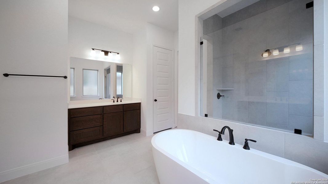 Furnished interior view inside a new home in Kallison Ranch 60', San Antonio (Image 10).