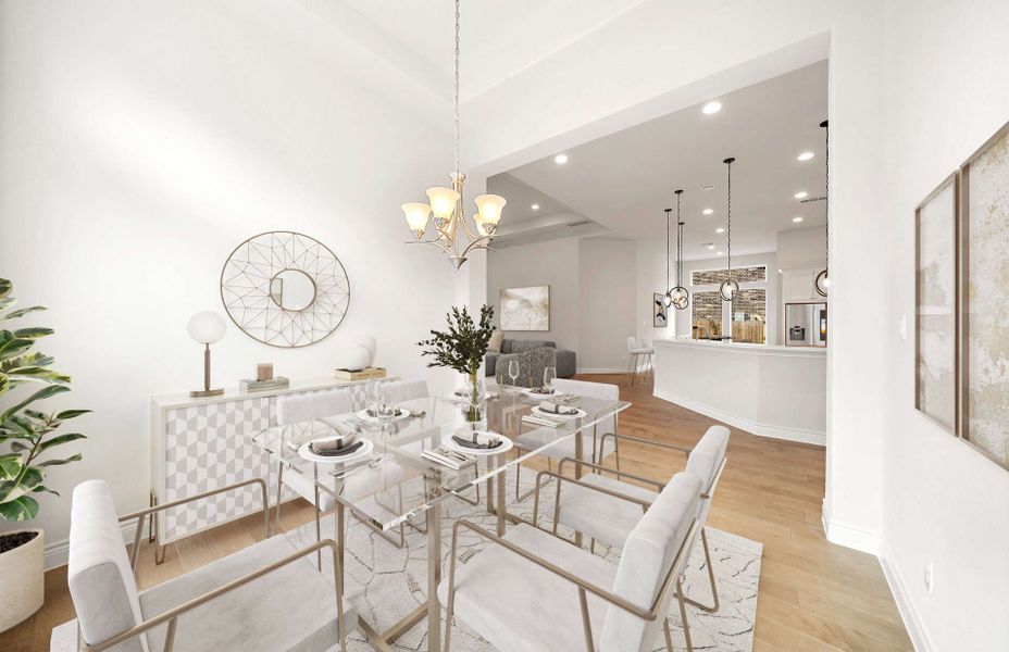 Representative furnished interior of a home built from the 3049AU by Ravenna Homes in Audubon 60′, Magnolia (Image 7).