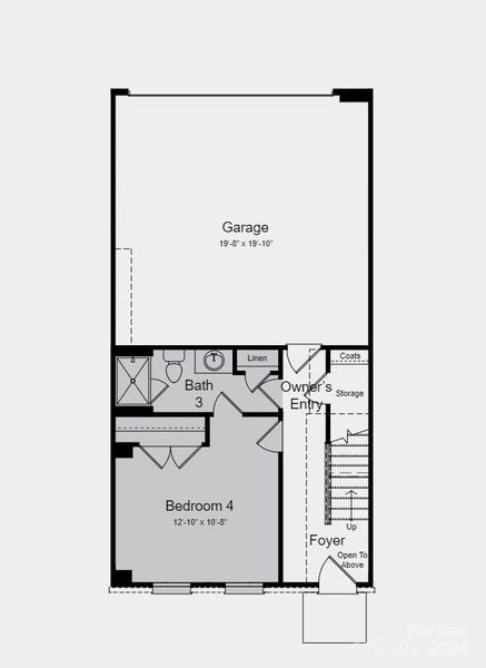 Structural options added include: main floor bedroom with a full bath in place of a flex room and half bath, an electric fireplace in the gathering room, gourmet kitchen, and extra storage at the second floor.