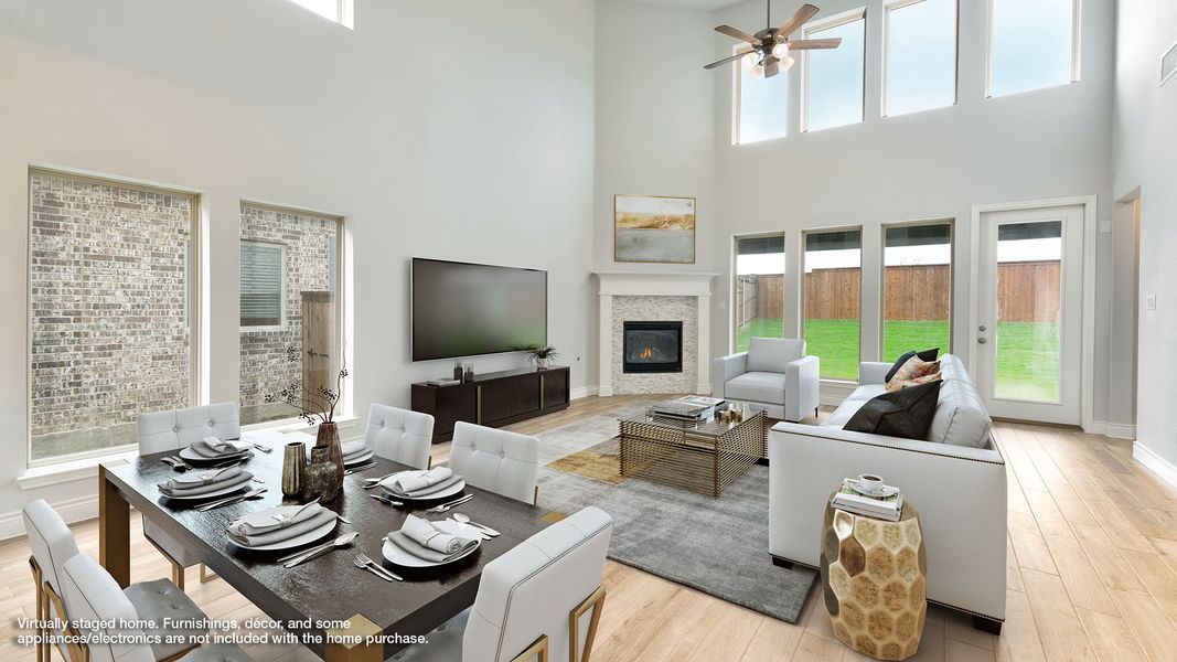 Furnished interior view inside a new home in Legacy, League City (Image 5).