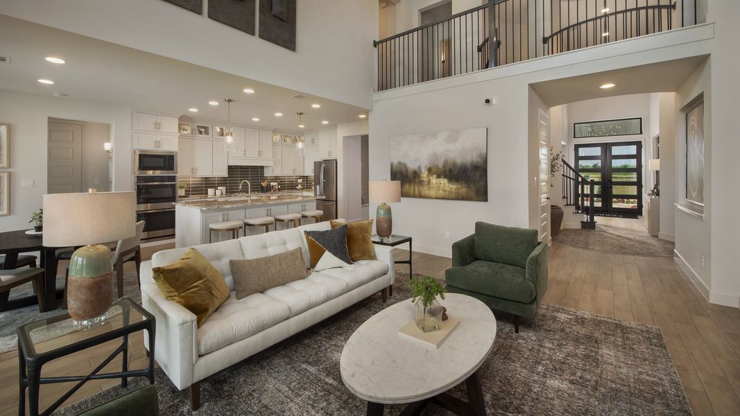 Furnished interior view inside a new home in Legacy Prairie at Katy Court, Katy (Image 8). Furnished interior view inside a new home in Legacy Prairie at Katy Court, Katy (Image 8).