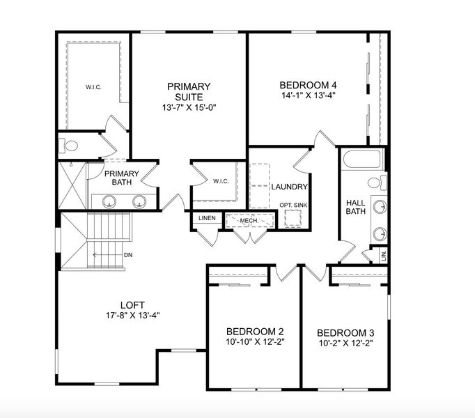 2D floor plan layout for the The Chester by Stanley Martin Homes in Wynnstone, Davenport, FL (Image 3). 2D floor plan layout for the The Chester by Stanley Martin Homes in Wynnstone, Davenport, FL (Image 3).