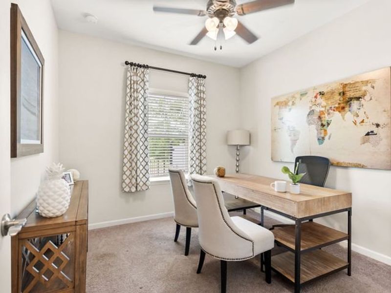 Representative furnished interior of a home built from the Cyprus by True Homes in Mooreland Oaks, Mount Holly (Image 26).
