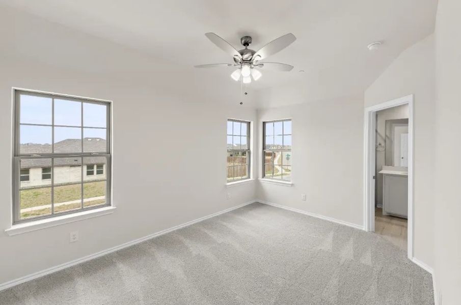 Front exterior of a new home in Sanger Circle, Sanger, TX, highlighting curb appeal (Image 23).