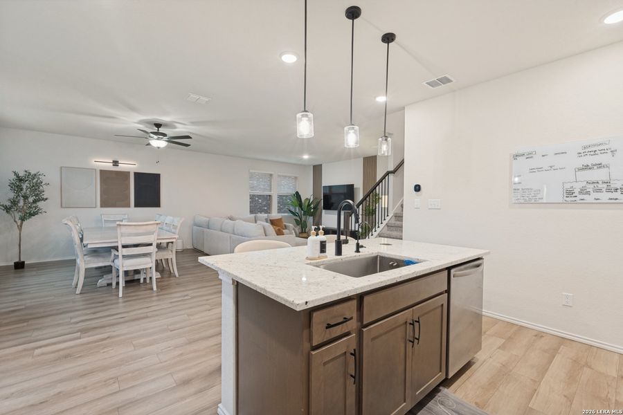 Furnished interior view inside a new home in Horizon Pointe, Converse (Image 13).