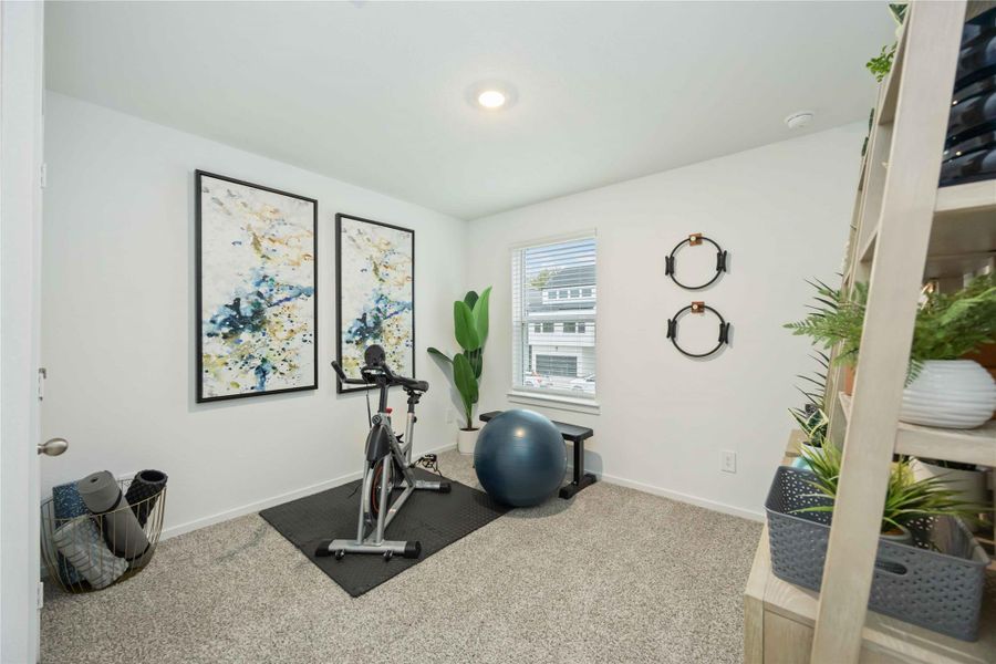 Furnished interior view inside a new home in Alaia Crossing, Houston (Image 19).
