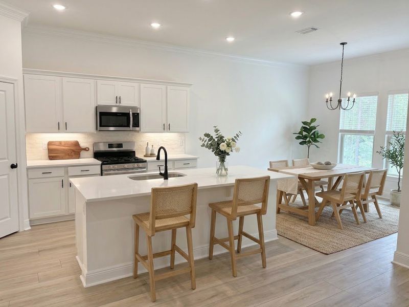 Furnished interior view inside a new home in Young Oaks, Crestview (Image 6).