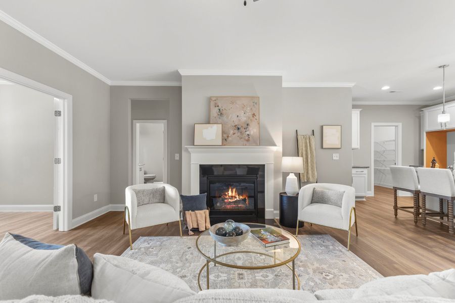 Representative furnished interior of a home built from the Clarion by Caviness & Cates Communities in Maggie Way, Wendell (Image 14).