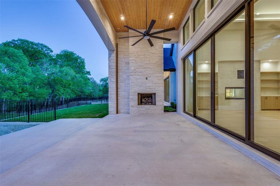Exterior details and patio area of a home in , McKinney (Image 27).