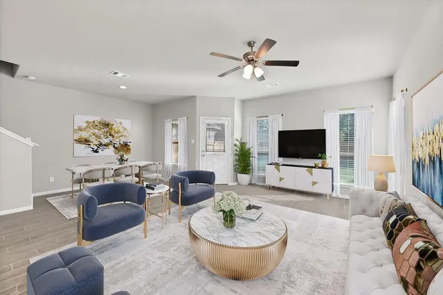 Furnished interior view inside a new home in River Ranch, Dayton (Image 11). Furnished interior view inside a new home in River Ranch, Dayton (Image 11).