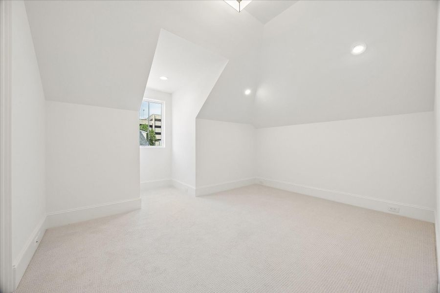 Additionally, third floor has a separate, private bedroom.