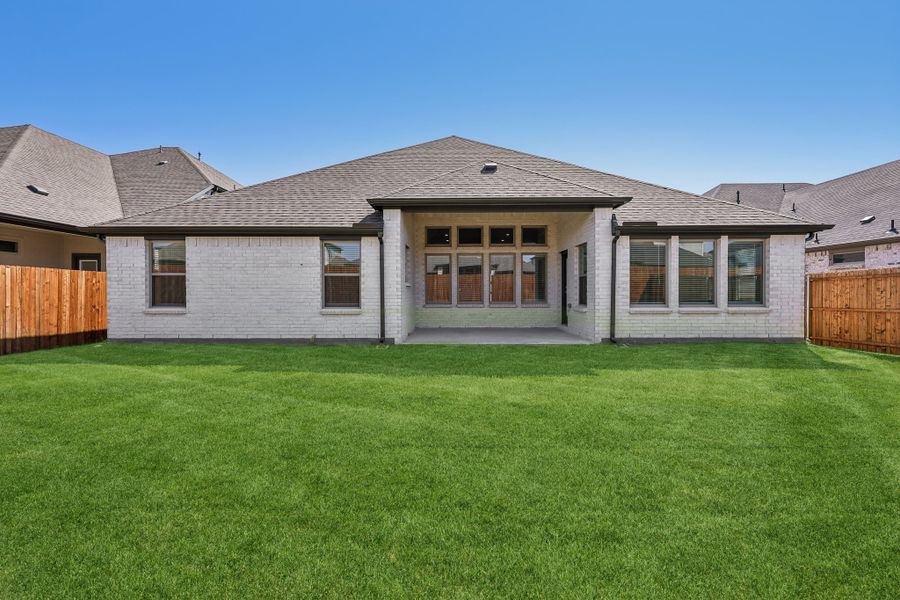 Covered Patio in the Gilmour II home plan by Trophy Signature Homes
