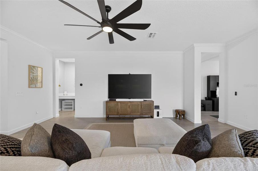 Furnished interior view inside a new home in Southshore Bay Active Adult, Wimauma (Image 42).