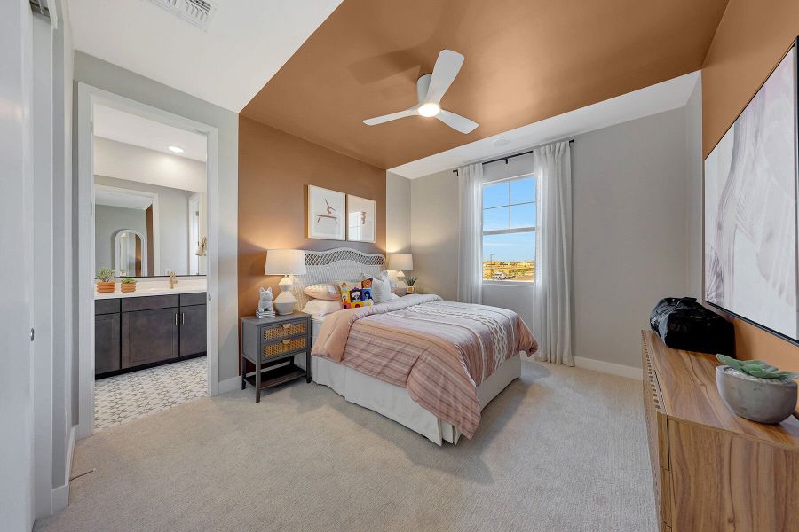 Representative furnished interior of a home built from the Slate by Mattamy Homes in Miravida, Surprise (Image 44).