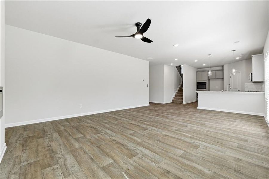 Spacious, unfurnished interior of a new home in River Walk Farm, Covington (Image 24).