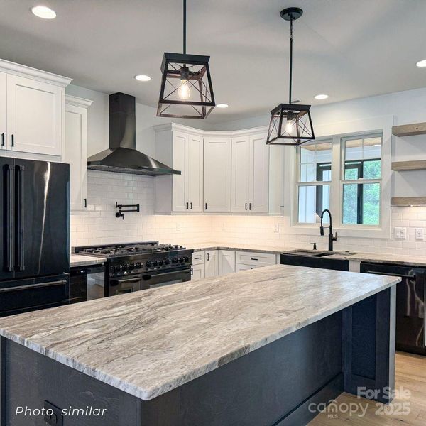 Furnished interior view inside a new home in , Mills River (Image 3).