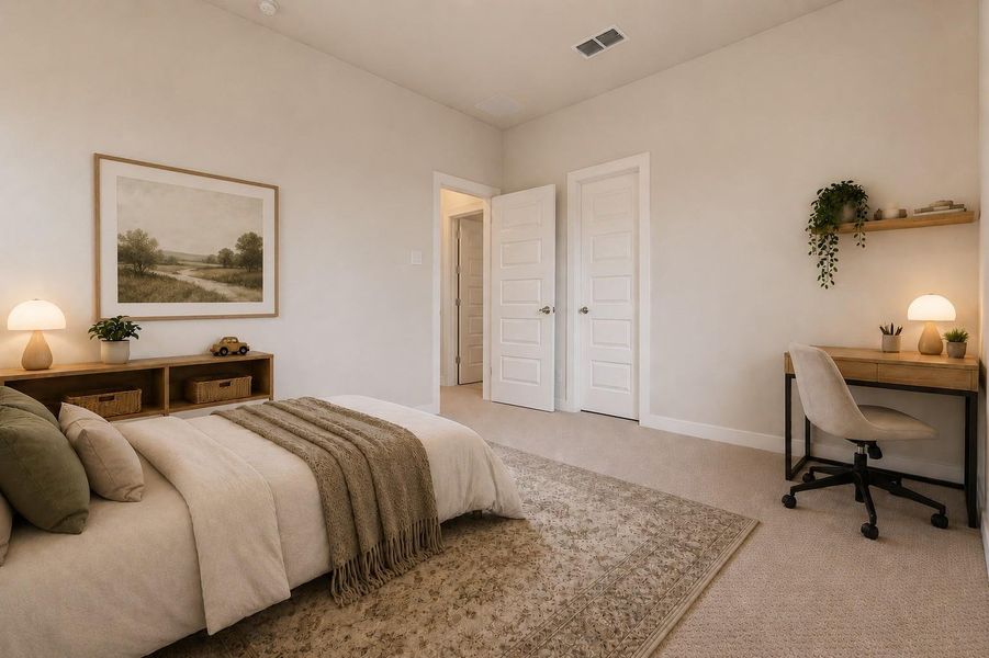 Furnished interior view inside a new home in , Richmond (Image 8).